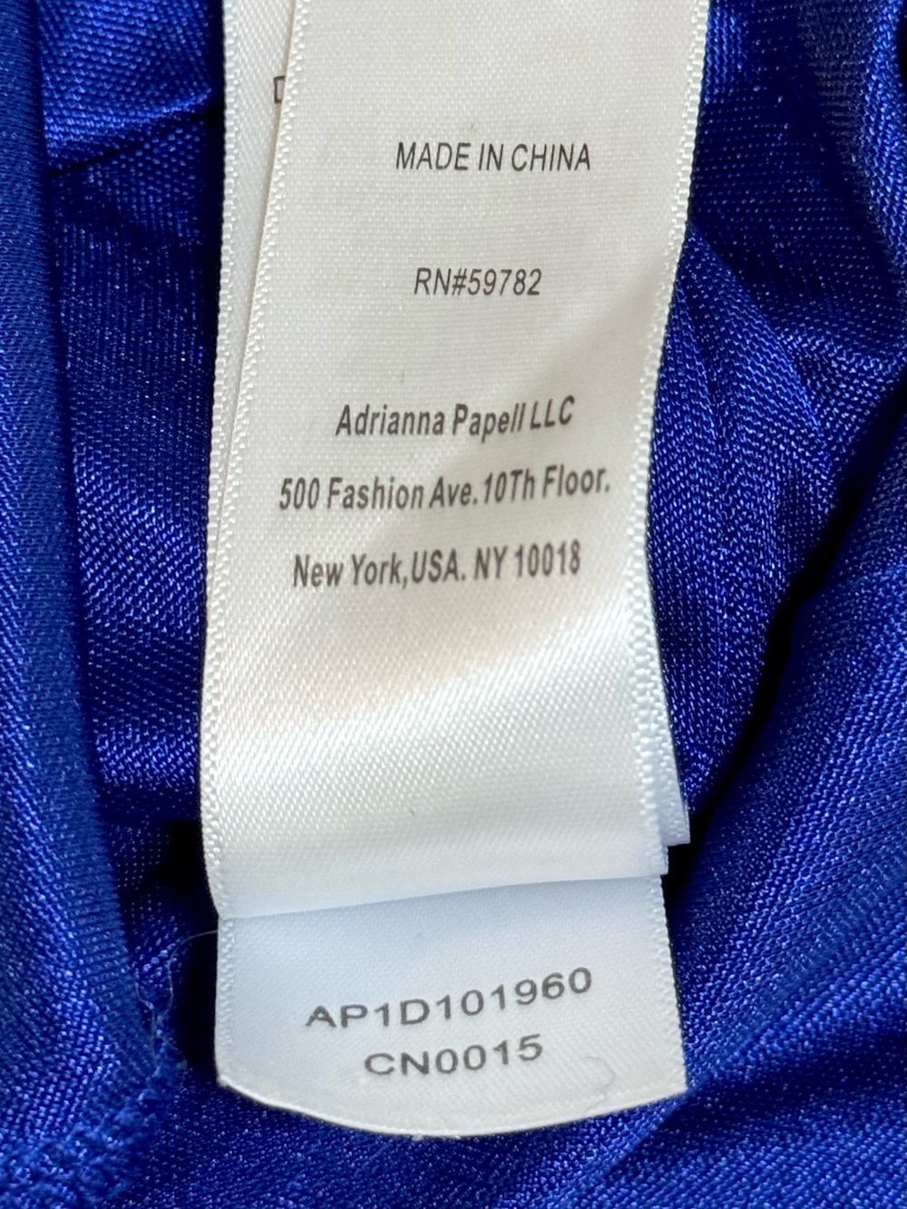 Adrianna Papell Cobalt Roll Neck Sheath Dress V Back Wedding Career Gala Size 10 - Picture 12 of 14
